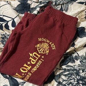 Hogwarts Maroon Adult Sweatpants